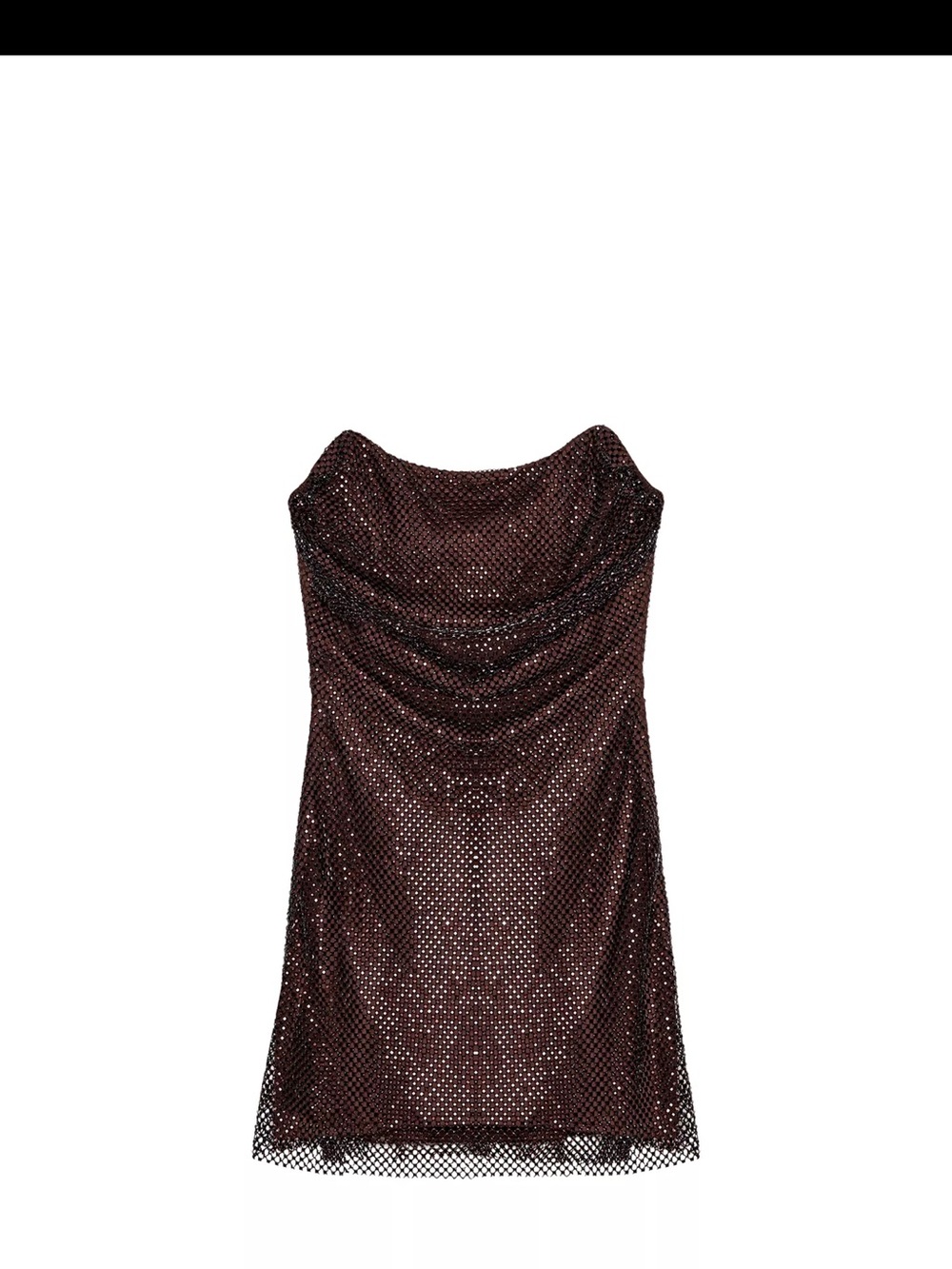 ZARA RED STRAPLESS SEQUIN DRESS size small